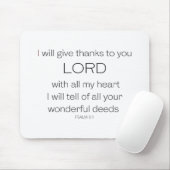 詩篇与え九感謝していよ、主よ。 マウスパッド (マウス)