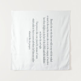 詩篇1は悪人と歩調を合わせていない タペストリー