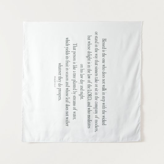 詩篇1は悪人と歩調を合わせていない タペストリー (正面(横))