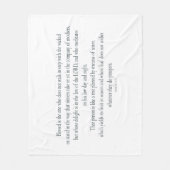 詩篇1は悪人と歩調を合わせていない フリースブランケット (正面)