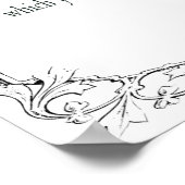 詩篇1は邪悪な者と歩調を合わせていない ポスター (角)