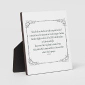 詩篇1アート – 賛美正義とフローラデザイン フォトプラーク (正面)