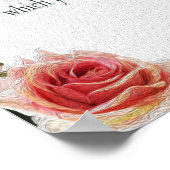 詩篇1アート – 賛美正義とフローラデザイン ポスター (角)