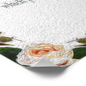 詩篇1アート – 賛美正義とフローラデザイン ポスター (角)