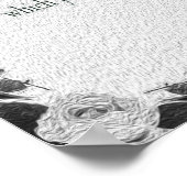 詩篇1アート – 賛美正義とフローラデザイン ポスター (角)