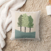 詩篇1彼は木の装飾用クッション クッション (ブランケット)