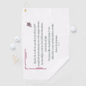 詩篇1章1節から3節ま賛美で、だれが ゴルフタオル (インサイチュ)