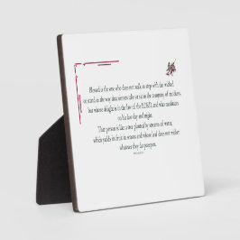 詩篇1章1節から3節ま賛美で、だれが フォトプラーク