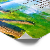 詩篇1章1-3節は賛美キリスト教の人である ポスター (角)