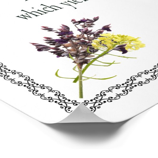 詩篇1章1-3節賛美は次の通り ポスター (角)