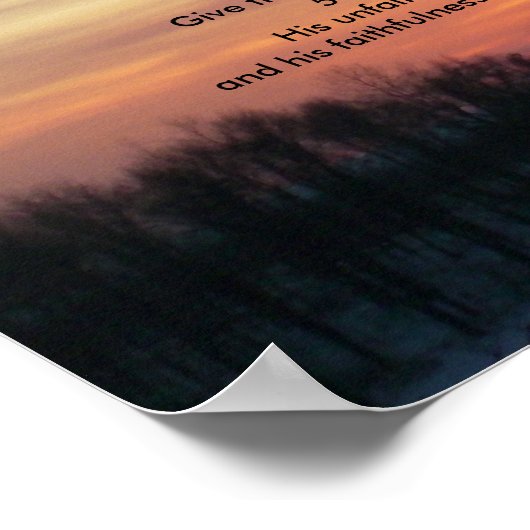 詩篇100感謝祭の詩篇 ポスター (角)