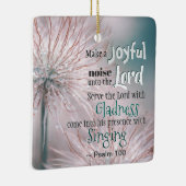 詩篇100:1-2主に喜ばしい音を立てる セラミックオーナメント (右)