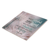 詩篇100:1-2主に喜ばしい音を立てる タイル (側面)