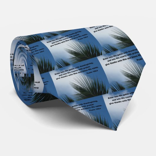 詩篇100:4彼の門に入る… ネクタイ (ロール)