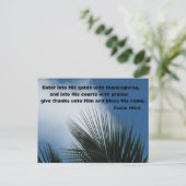 詩篇100:4彼の門に入る… ポストカード (スタンド正面)