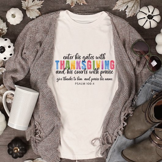 詩篇100:4感謝祭とともに彼の門に入る スウェットシャツ