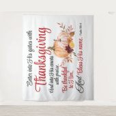 詩篇100:4感謝祭とともに彼の門に入る タペストリー (正面)