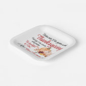 詩篇100:4感謝祭とともに彼の門に入る ペーパープレート (傾斜あり)