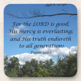 詩篇100:5主は良い、彼の慈悲は….. コースター
