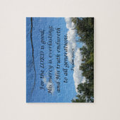 詩篇100:5主は良い、彼の慈悲は….. ジグソーパズル (縦)