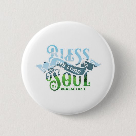 詩篇103 キリスト教 デザイン 缶バッジ (正面)
