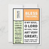 詩篇104章 マグネット招待状 (正面)