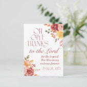 詩篇107与え感謝してい107年の主フローラ秋 ポストカード (スタンド正面)