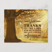 詩篇107与え感謝してい107:1 ポストカード (正面)