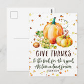 詩篇107:1 感謝せよ ポストカード (正面/裏面)