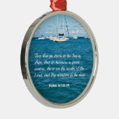 詩篇107:23-24彼らは海に下る… メタルオーナメント (右)