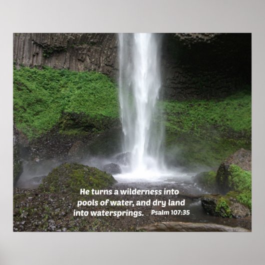 詩篇107:35彼は荒野を… ポスター (正面)