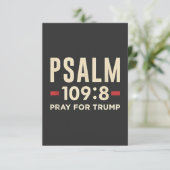 詩篇109:8 トランプ大統領就任祈願宗教 サンキューカード (スタンド正面)