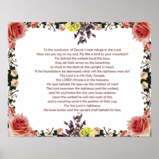 詩篇11ダビデの指揮者に； ポスター (正面)