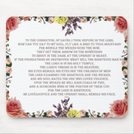 詩篇11節、主は正義を愛し、 マウスパッド