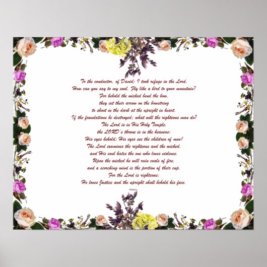 詩篇11節、鳥のように山へ飛び、 ポスター (正面)