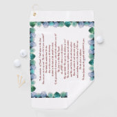 詩篇11聖なる書物、 経典アート – 主への信頼 ゴルフタオル (インサイチュ)