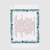 詩篇11聖なる書物、 経典アート – 主への信頼 ゴルフタオル (正面)