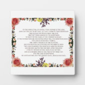 詩篇11聖なる書物、 経典アート – 主への信頼 フォトプラーク (正面)