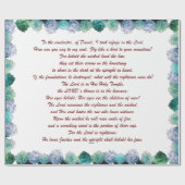 詩篇11聖なる書物、 経典アート – 主への信頼 ラッピングペーパー (フラット)