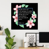 詩篇111:10 ポスター (ホームオフィス)