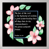 詩篇111:10 ポスター (正面)