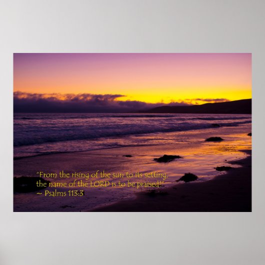 詩篇113:3 ポスター (正面)