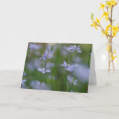 詩篇115:15の青い花のグリーティングカード カード (黄色い花)