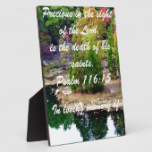 詩篇116:15の記憶 フォトプラーク (側面)