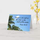 詩篇116:15大切主の前に カード (黄色い花)