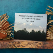 詩篇116:15 フォトプラーク (側面)