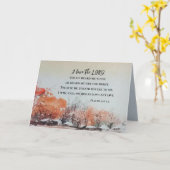 詩篇116 1-2私は主の聖書の聖句を愛している カード (黄色い花)