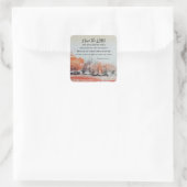 詩篇116 1-2私は主の聖書の聖句を愛している スクエアシール (バッグ)