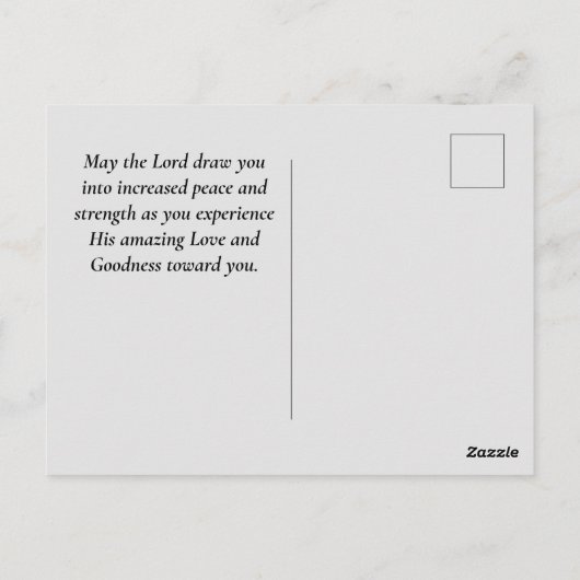 詩篇116 1-2私は主の聖書の聖句を愛している ポストカード (裏面)