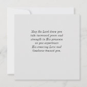 詩篇116 1-2私は主バイブルのフラットカードを愛する (裏面)